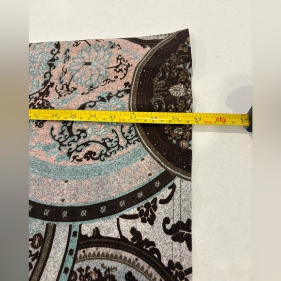 Papillon 3/4 Sleeves Patterned Sweater Dress Size Large - Picture 9 of 9